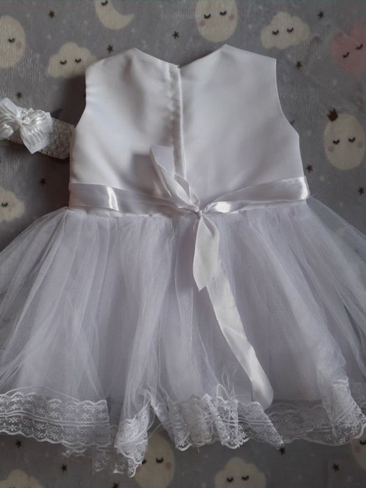 Белое платье на годик
