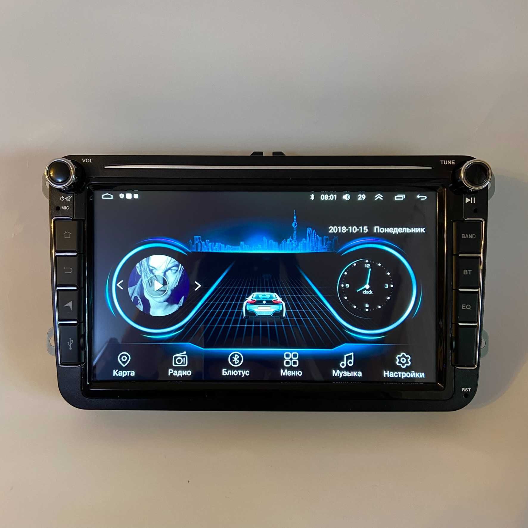 Магнітола 2GB Skoda Octavia Fabia Superb Rapid Seat Carplay Магнитофон