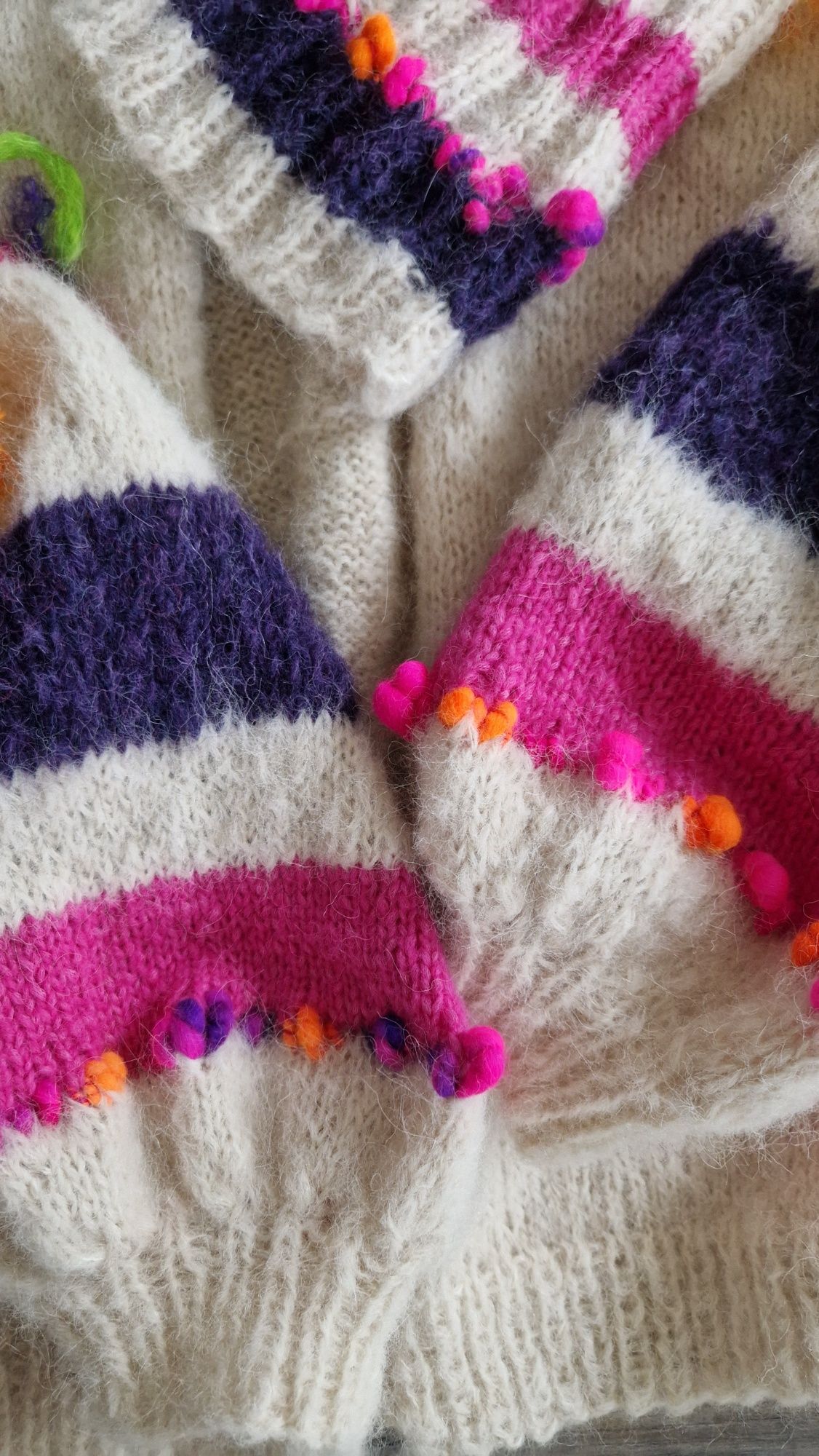 Sweter i czapka ręcznie robione hand made