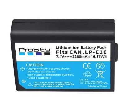 Bateria LP-E10 2200mAh Probty 1100D / 1200D / 1500D / 2000D / NOVA