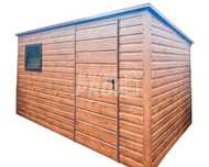 Schowek Domek Ogrodowy 3,5x2m Drzwi Okno  Drewnopodobny  GP433