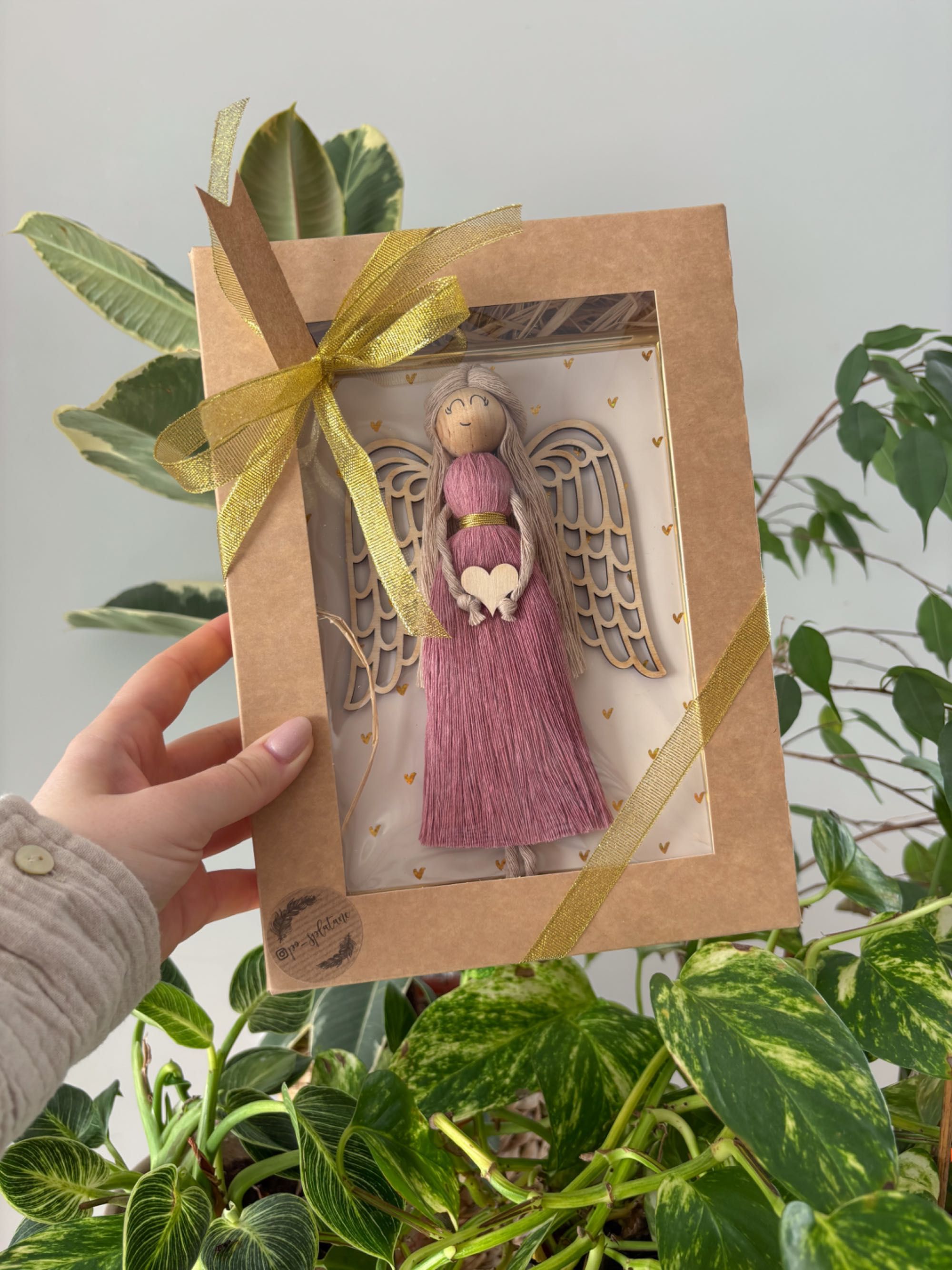 Anioł stróż prezent narodziny urodziny chrzest komunia babyshower
