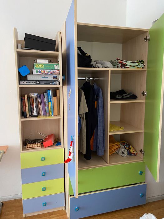 Шкаф и пенал в детскую для ребёнка фирма Снайт