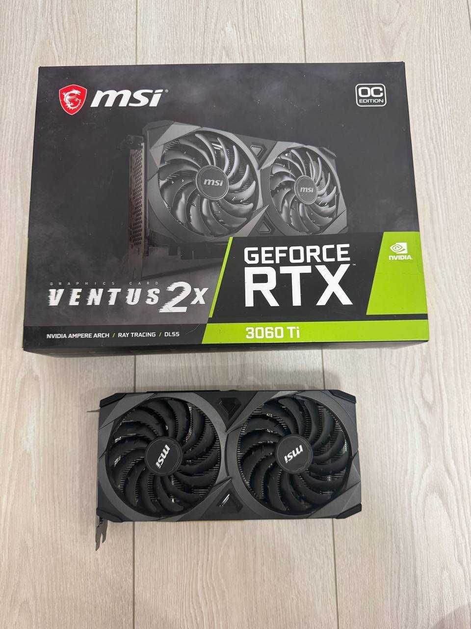 Ігрова відеокарта MSI GeForce RTX 3060 Ti VENTUS 2X 8G Видеокарта