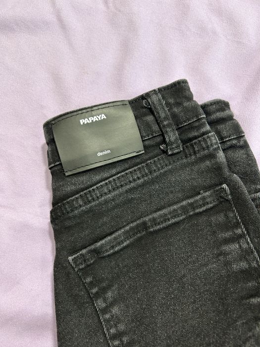 Скіні джинси papaya XS чорного кольору