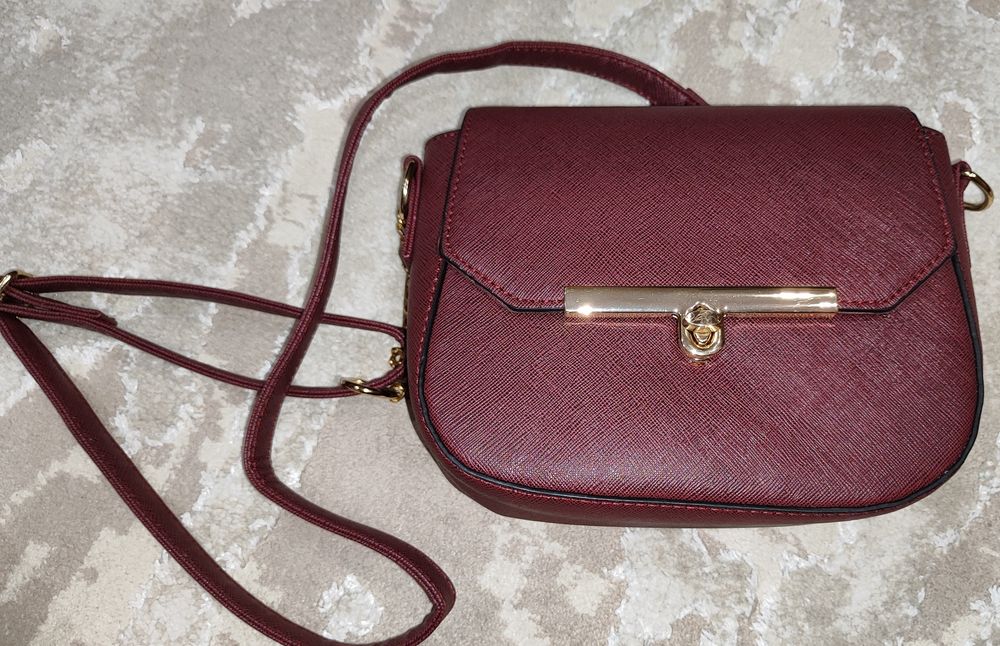 Сумка жіноча, SINSAY, темно-червоного кольору