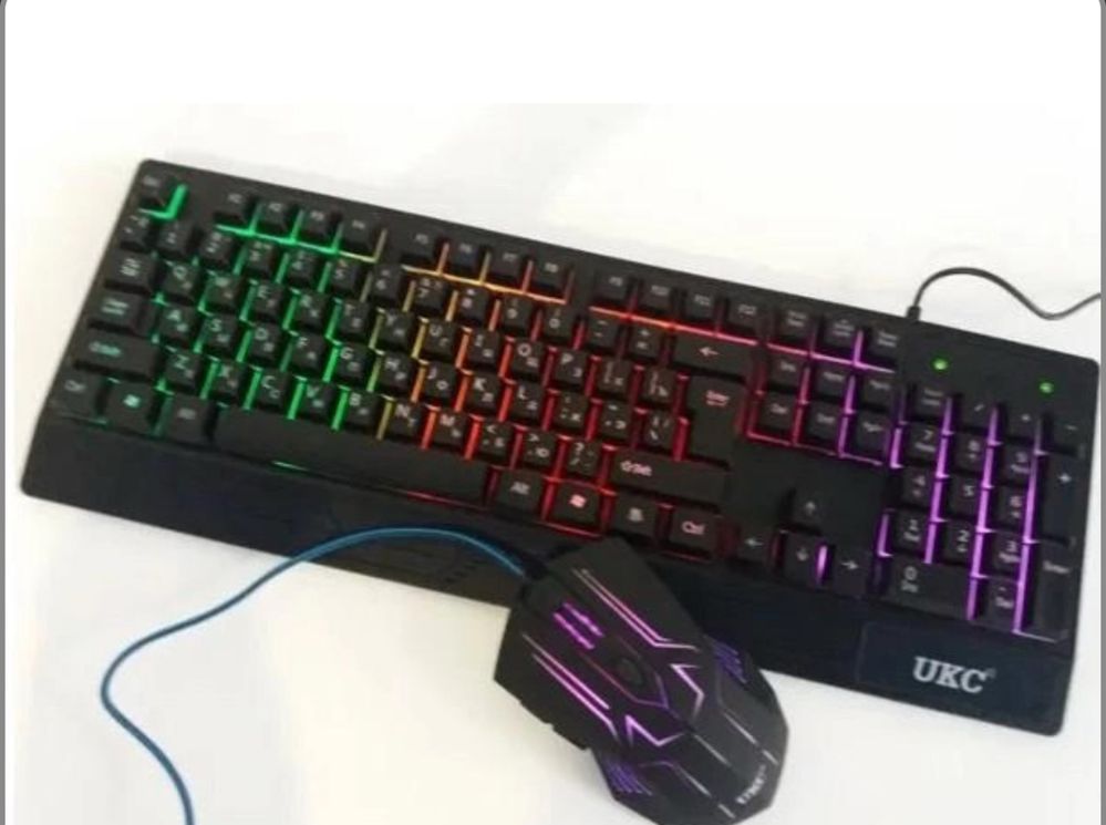 Клавіатура +Мишка UKC з LED підсвіткою