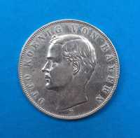 Niemcy Cesarstwo, Bawaria 3 marki 1910, Otto I, bdb stan, srebro 0,900