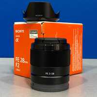 Sony FE 28mm f/2 (NOVA - 3 ANOS DE GARANTIA)