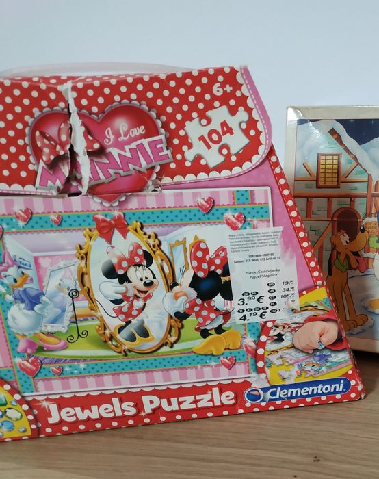 Puzzle myszka Miki Minnie Micky 104 elementy