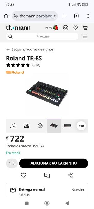 Roland TR8 S Bateria