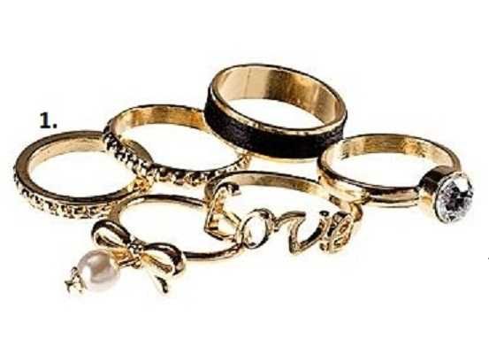 Pierścionek H&M Obrączka M Kolekcja LOVE Grubsza