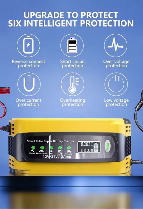 Автозарядний пристій BC-001 12V/12A 24V/6A