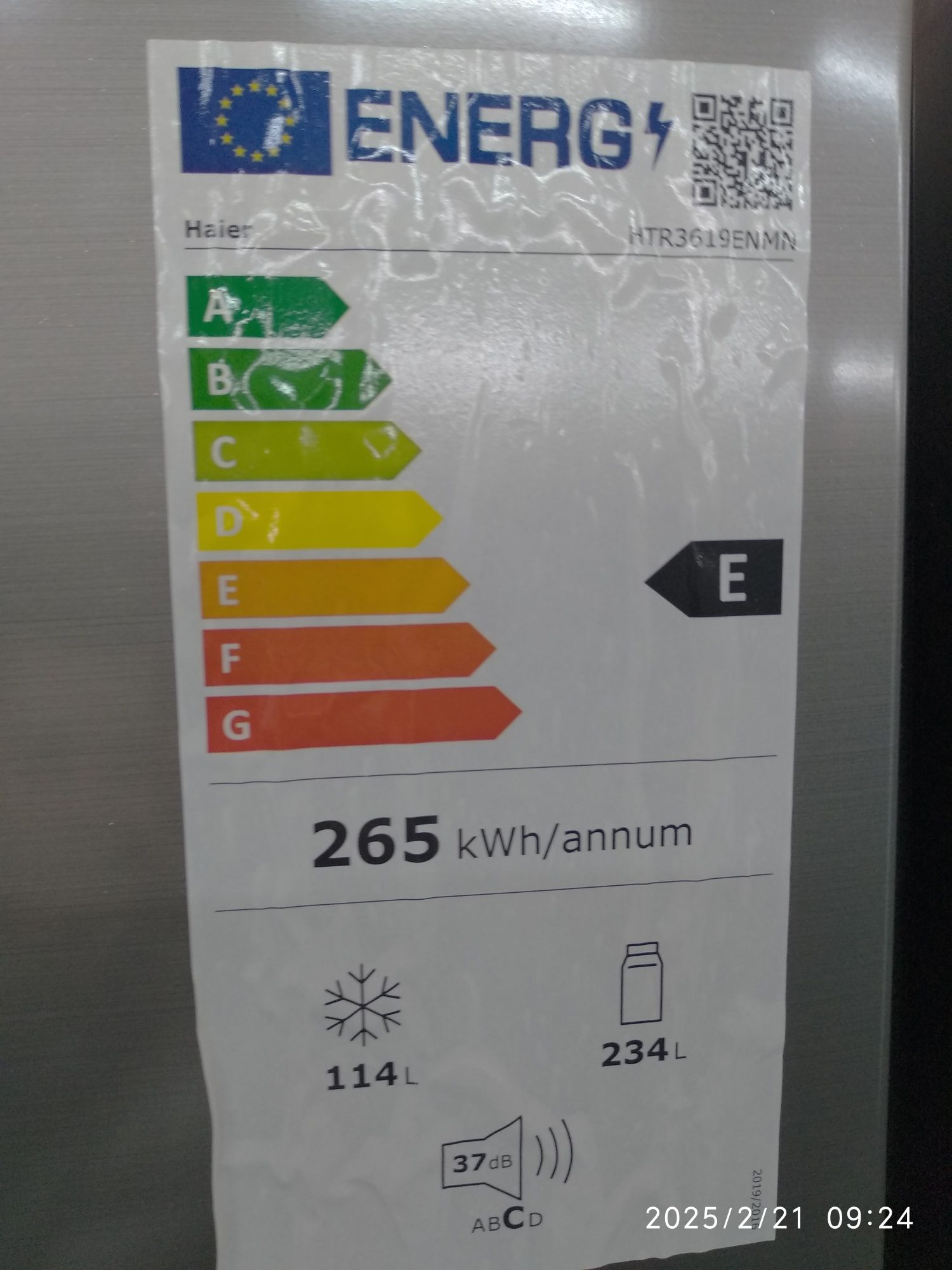OUTLET Janki ul Wspólna 6 Lodówka Haier Seria 3 HTR3619ENMN