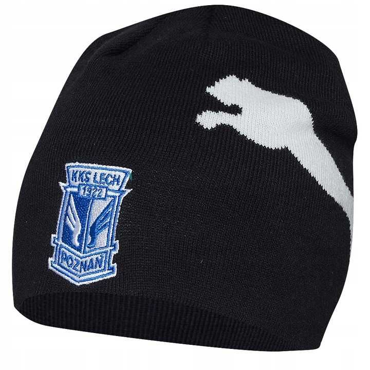 Czarna czapka beanie PUMA LECH POZNAŃ kibicowska DOROŚLI