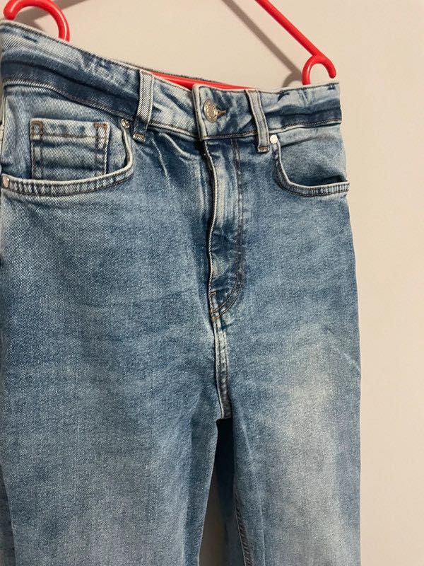 spodnie z szerokimi nogawkami orsay denim jeans