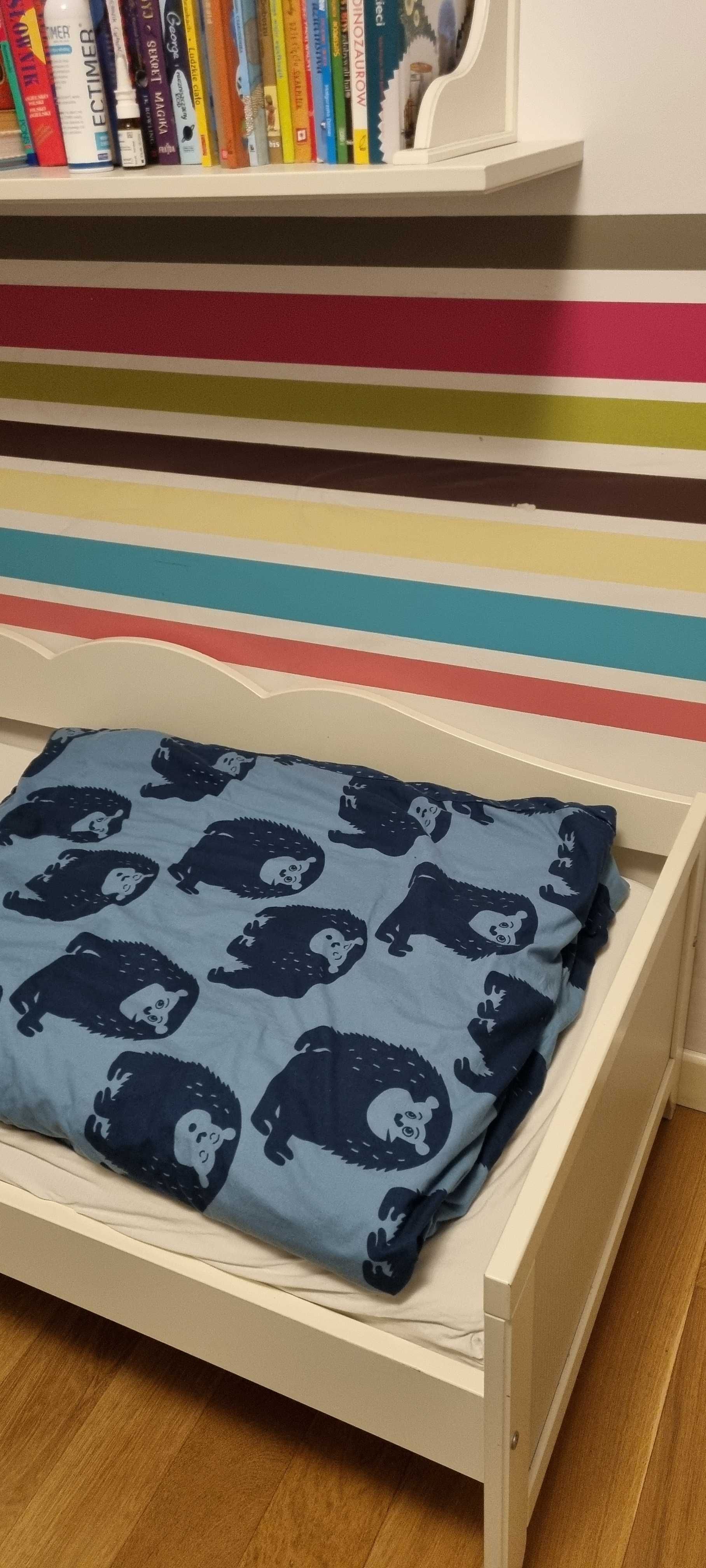 Łóżko dziecięce IKEA 70x160 cm białe dziewczęce