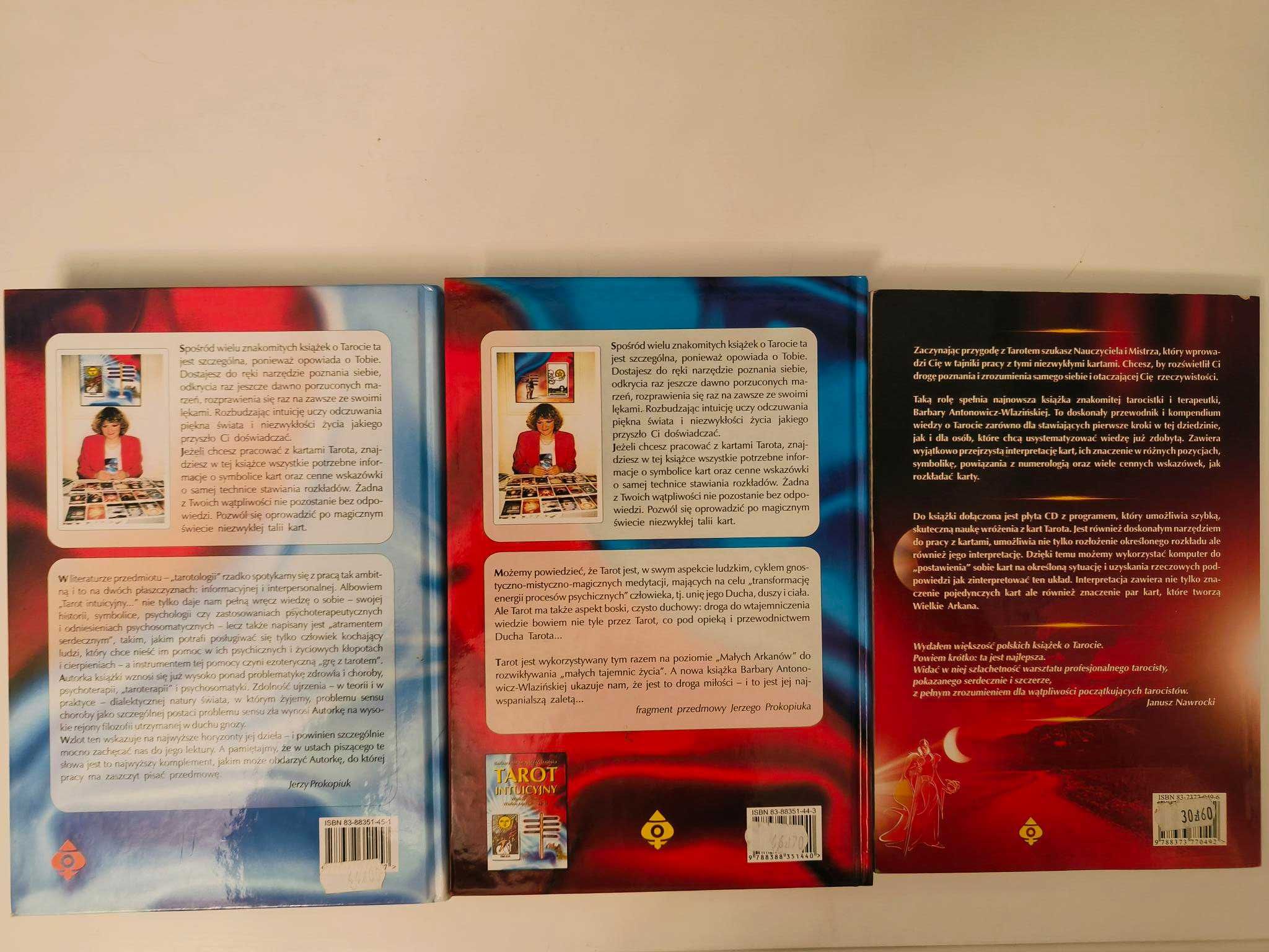 Tarot intuicyjny ,Vademecum tarota, B. Antonowicz-Wlazinśka, 3szt