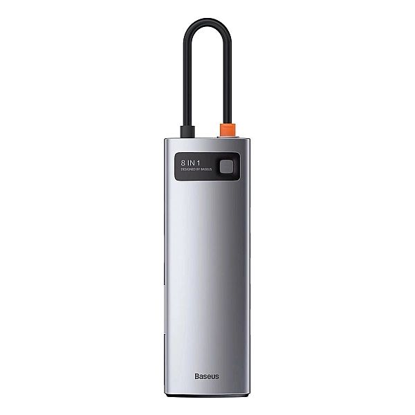 HUB Baseus Metal Gleam 8w1 USB-C - USB-C PD 100W 1x HDMI 4K 30Hz 1x cz