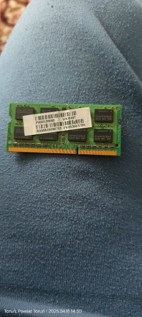 Kość ram 4 GB DDR3