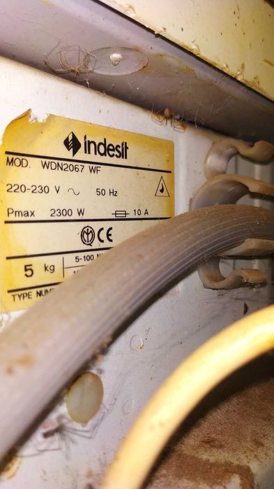 стиральная машинка indesit wdn2067 WF не работает на запчасти