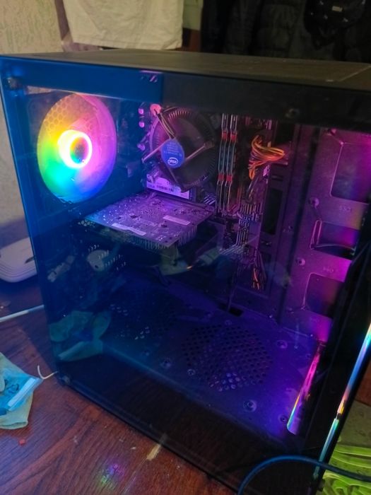 Игровой ПК i3 10100f ОЗУ 16gb m2 120gb hdd 1tb gforce gtx 1050ti блок