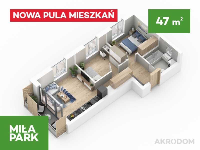 => MIŁA PARK - 3 pokoje 47 m2 => DRABINIANKA !!! Rzeszów