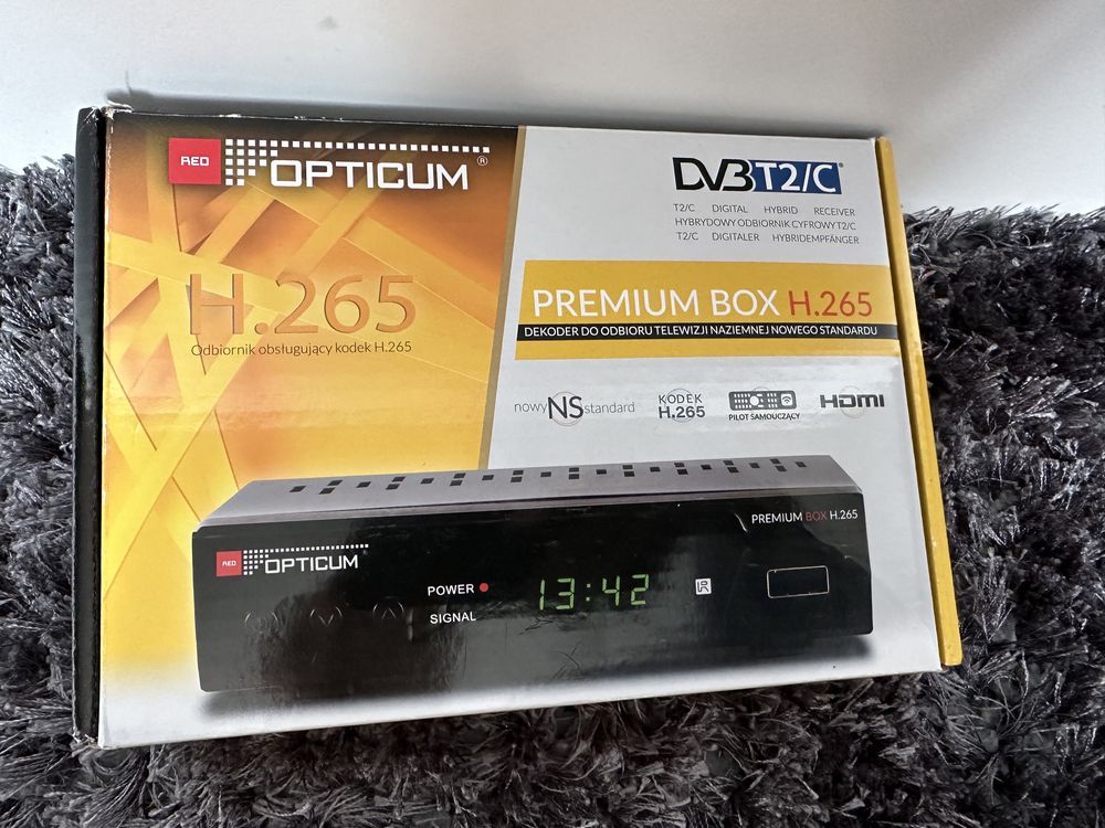 Dekoder tuner TV opticum premium noc H.265