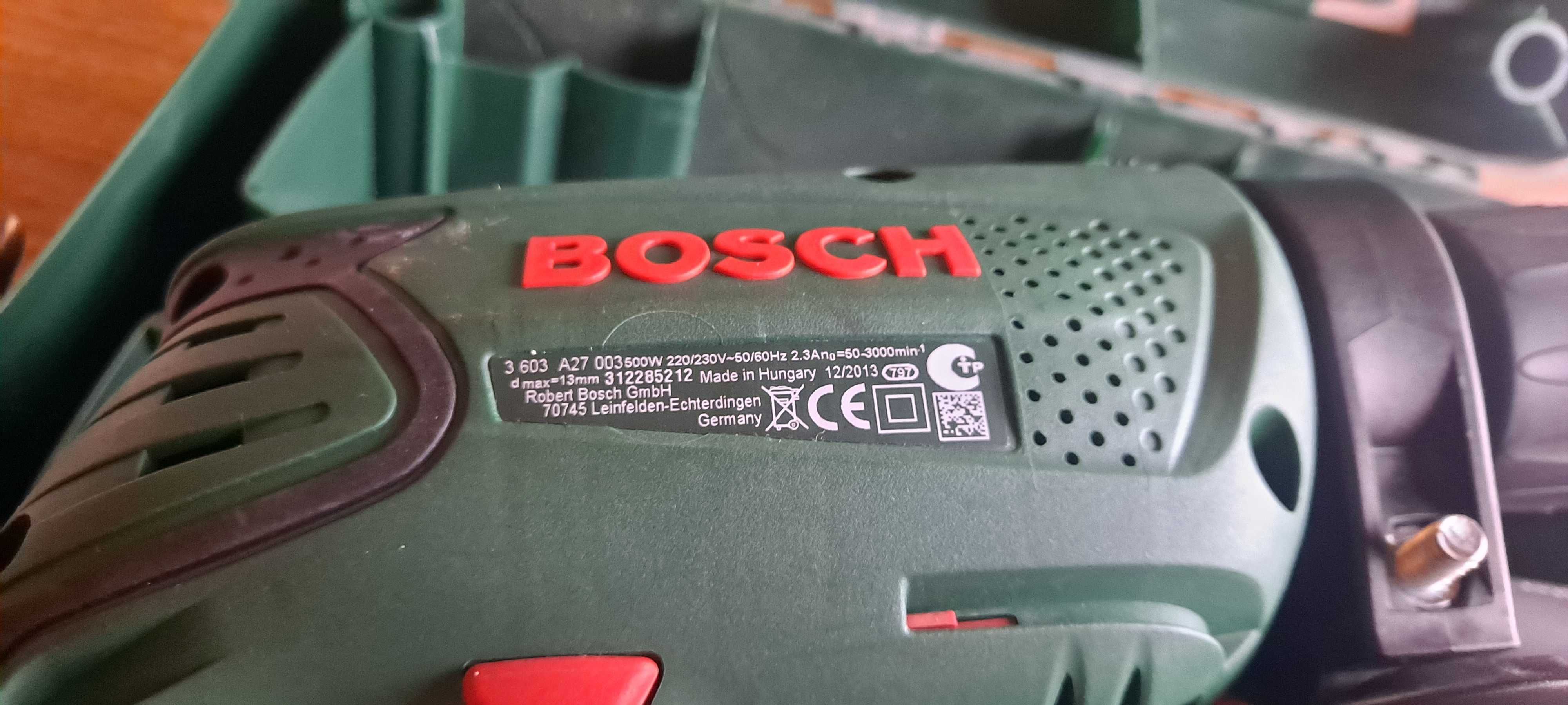 Wiertarka Bosch PSB 500 RA + Adapter do Odsysania