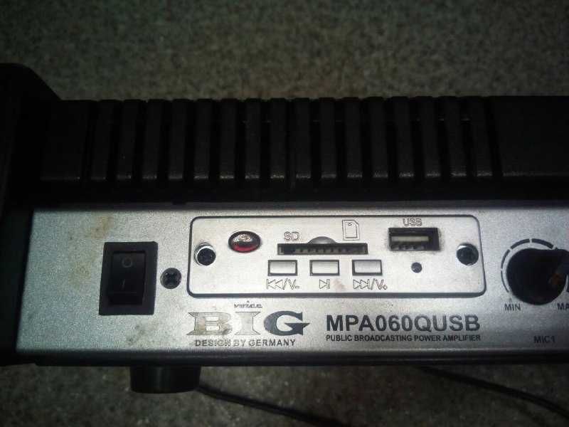 Трансляционный усилитель мощности BIG MPA060qusb - MP3 - плеер