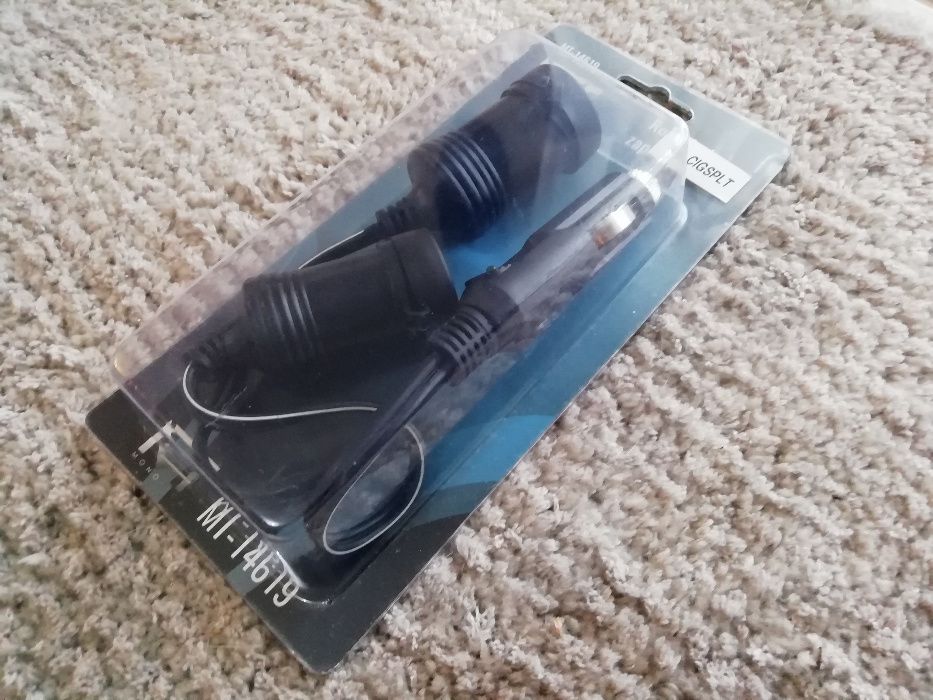 Extensão Dupla 12/24v (Ficha isqueiro) - Portes grátis