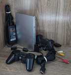 Konsola PS2 Slim Srebrna SCPH-79004 PAL 8A