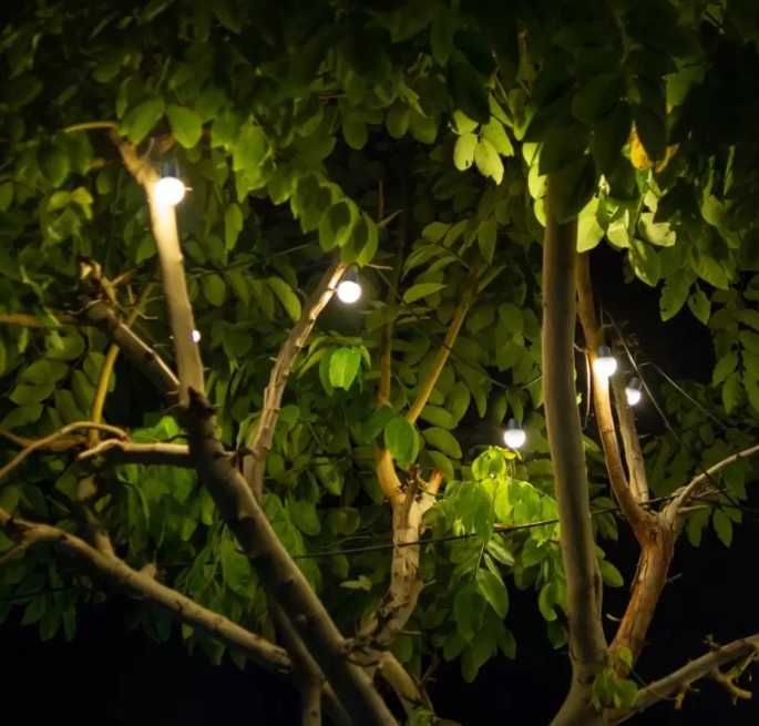Girlanda solarna ogrodowa, Żarówki Lampki 10 LED + Panel słoneczny