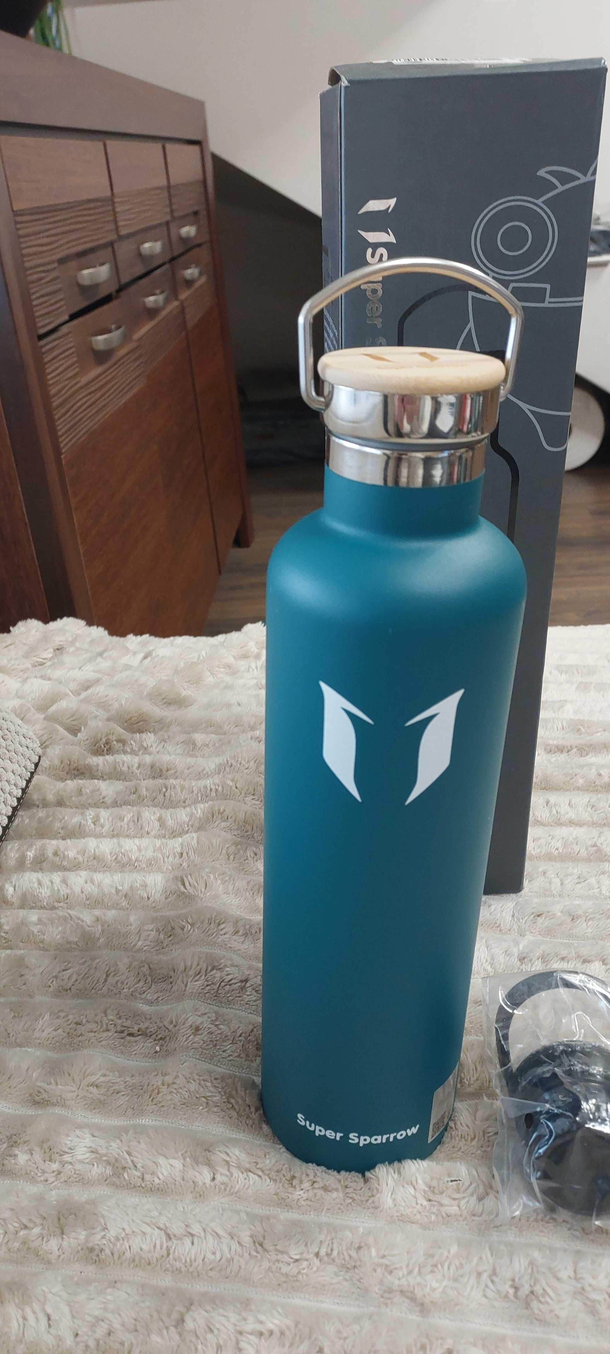 Bidon Butelka ze stali nierdzewnej Super Sparrow 1000 ml zielony