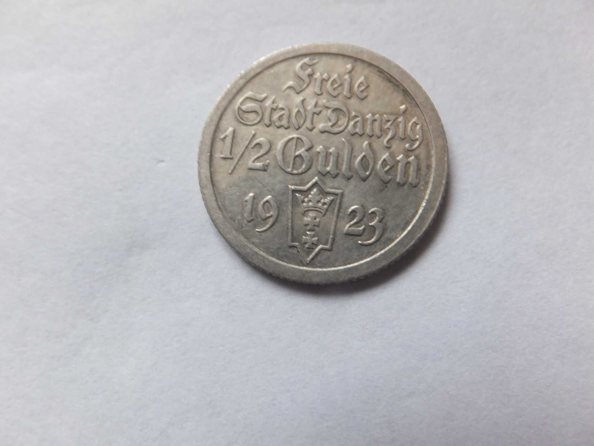 1/2 guldena 1923 WMGdańsk -super