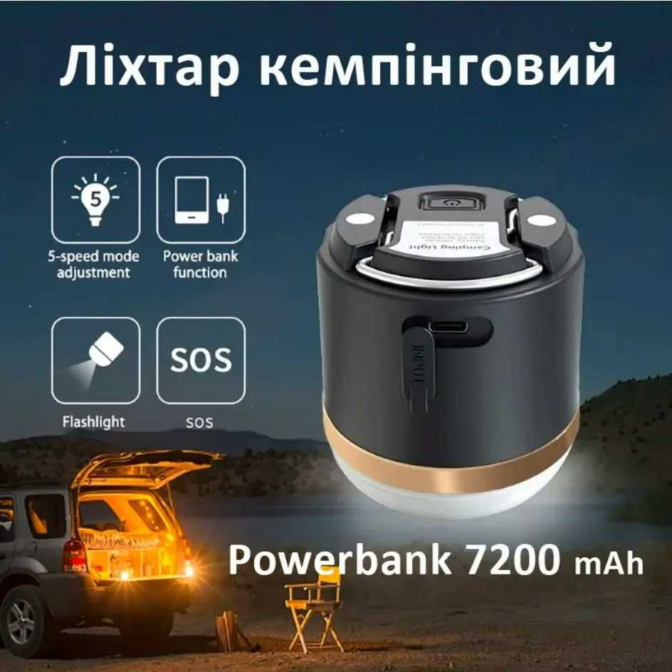 Ліхтар EcoFlow АКЦІЯ ‼️ акумуляторний 7200 MAh. Кемпінговий