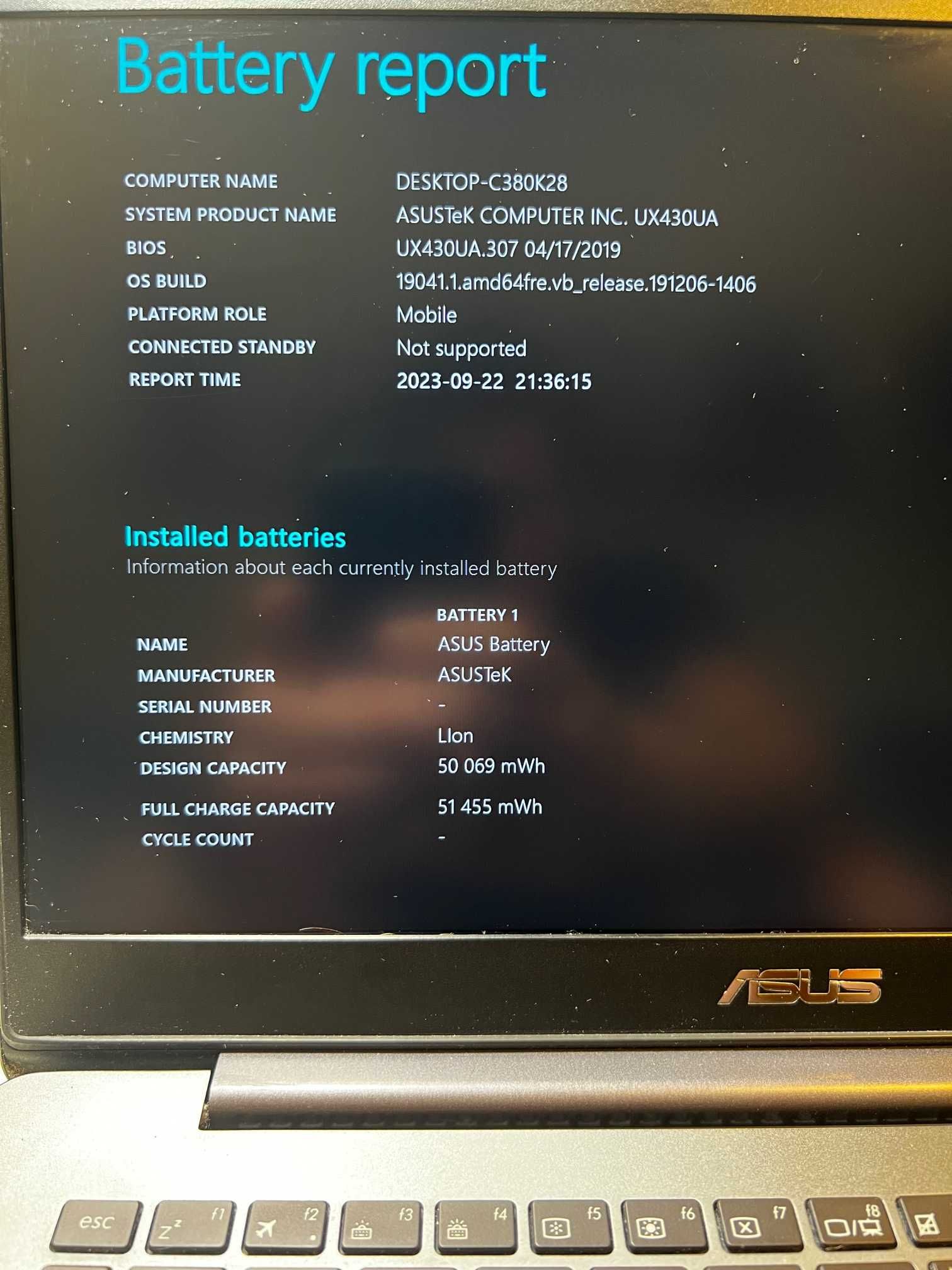 ASUS UX430UA Laptop 14"/i5-7200U/8GB RAM/512GB [NOWA BATERIA, WIFI 6E]