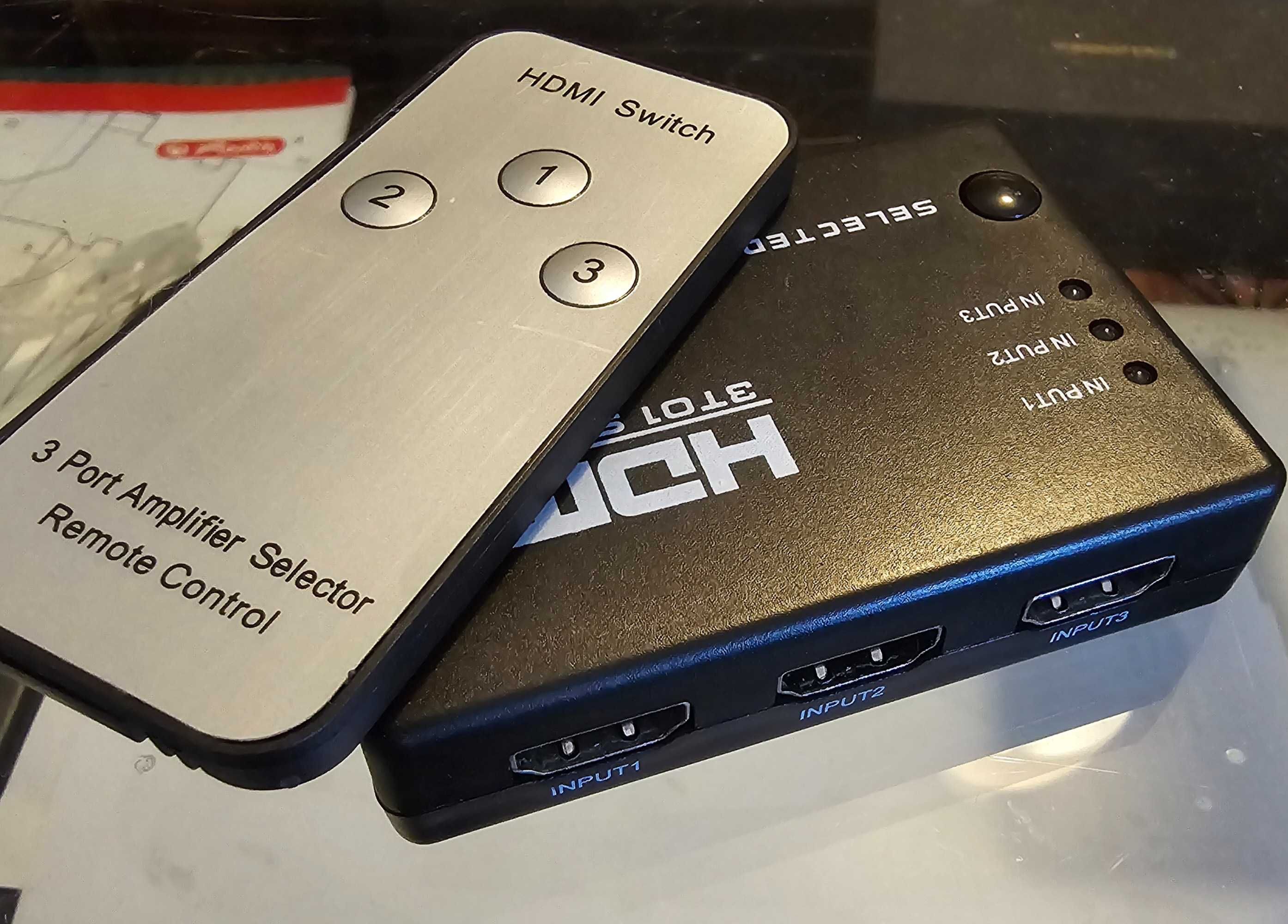 Switch / adapter sygnału HDMI z pilotem