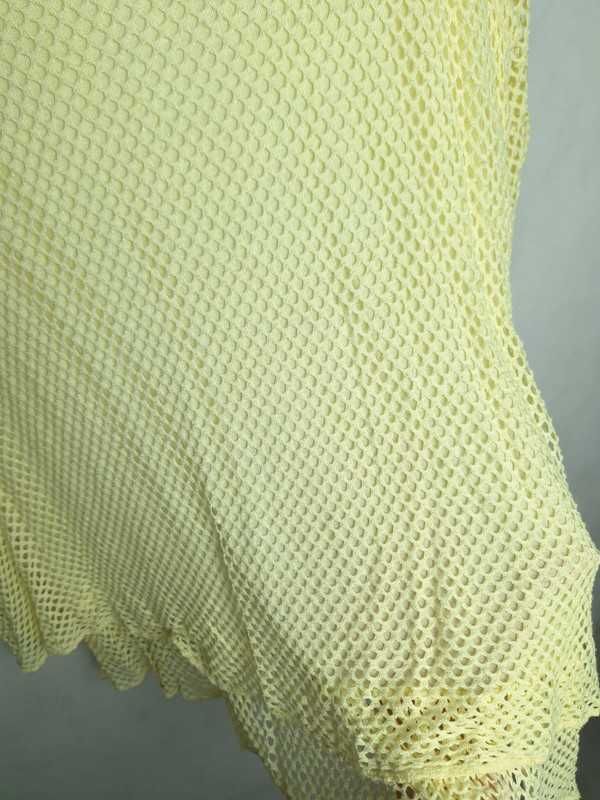Delikatna włoska bawełniana bluzka letnia boho z haftem 40 12 L