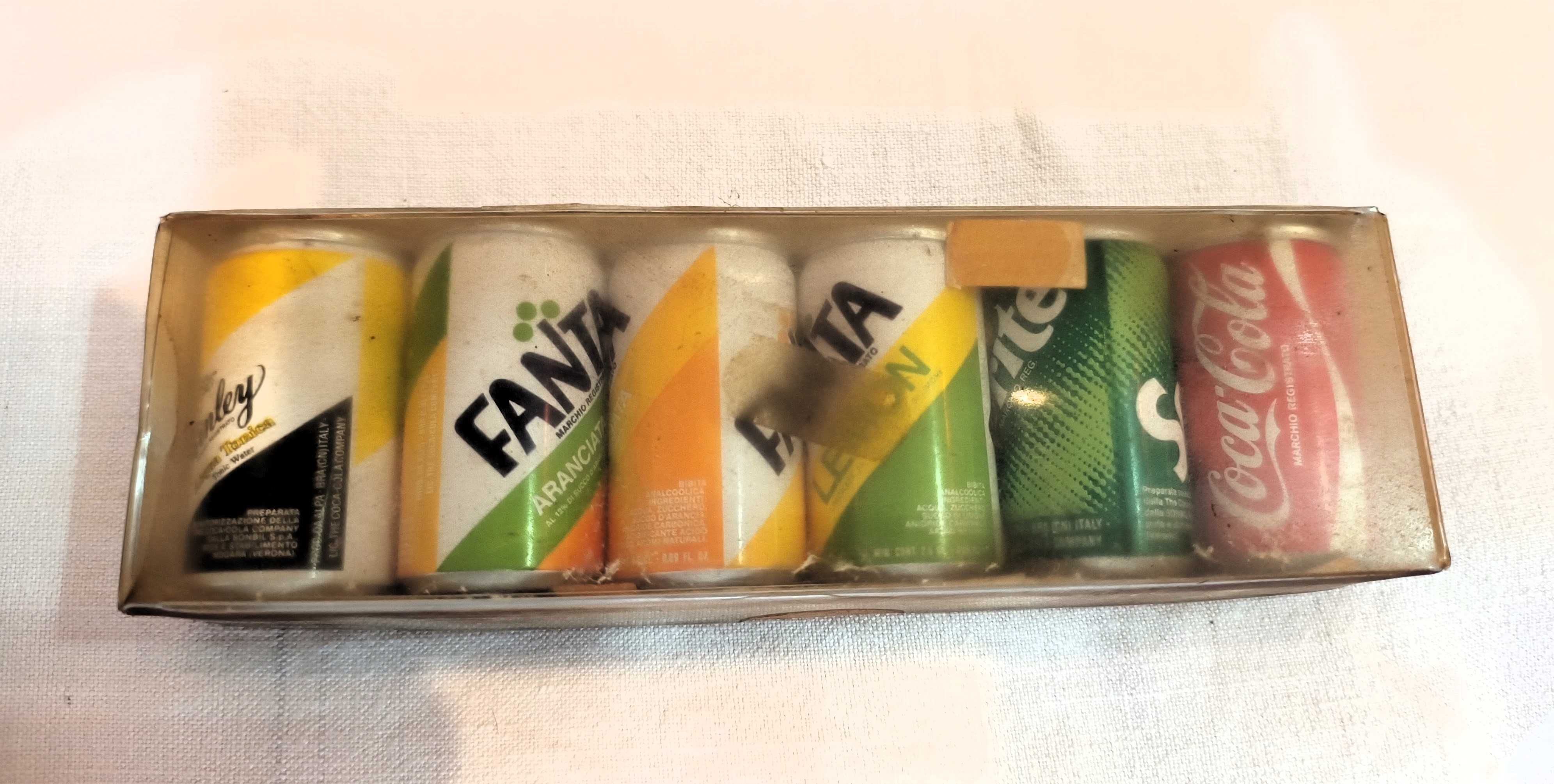 6 Latas Refrigerantes Miniaturas