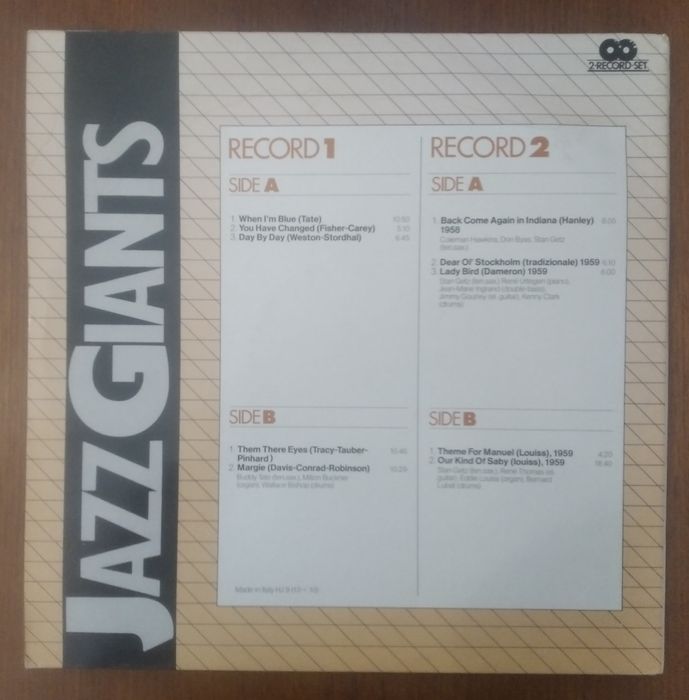 Jazz Giants disco de vinil