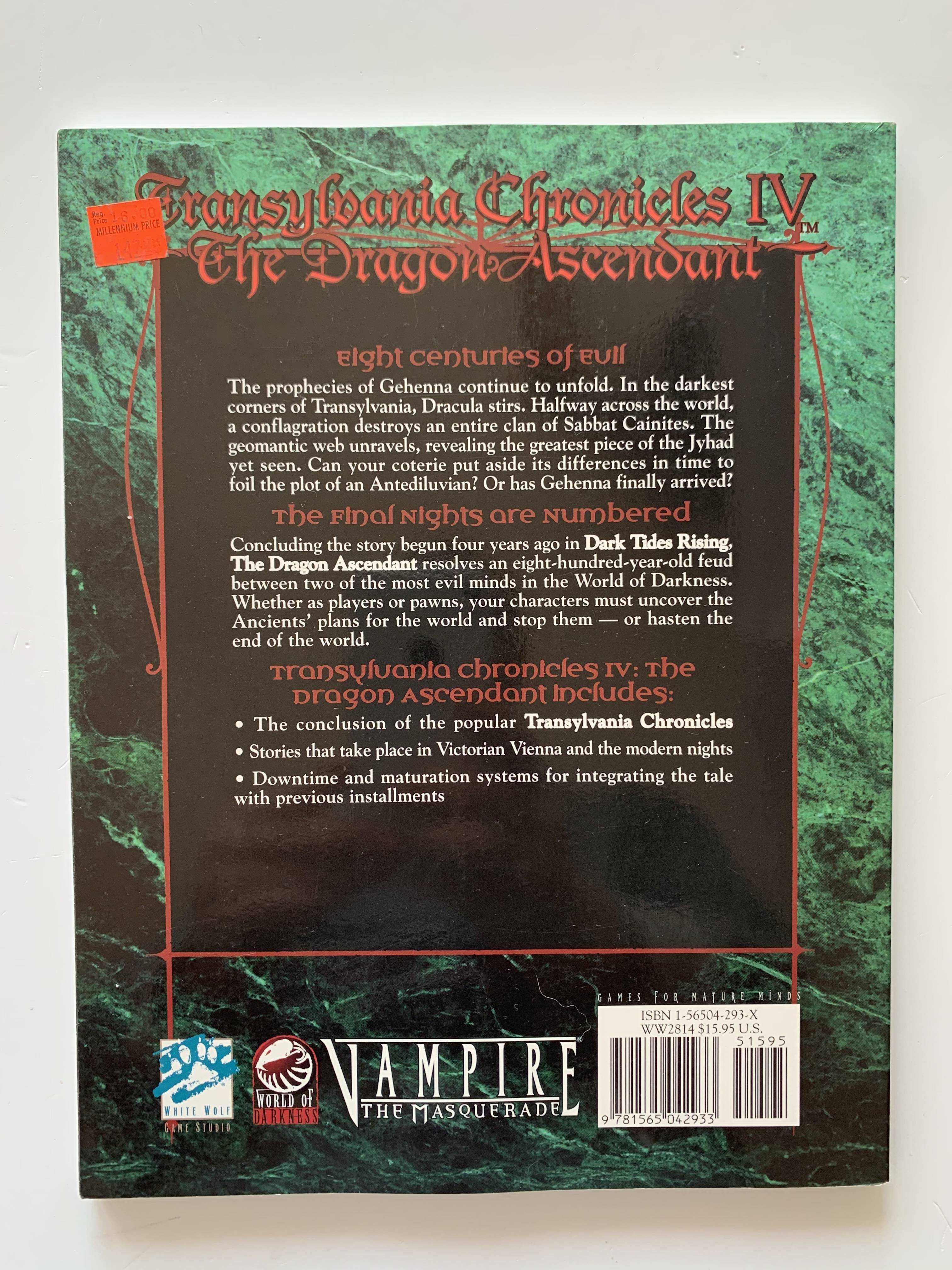 Vampire: The Masquerade - Transylvania Chronicles IV - dodatek RPG