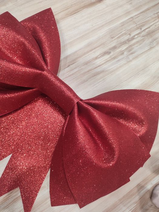 Duża ogromna kokarda z papieru piankowego handmade