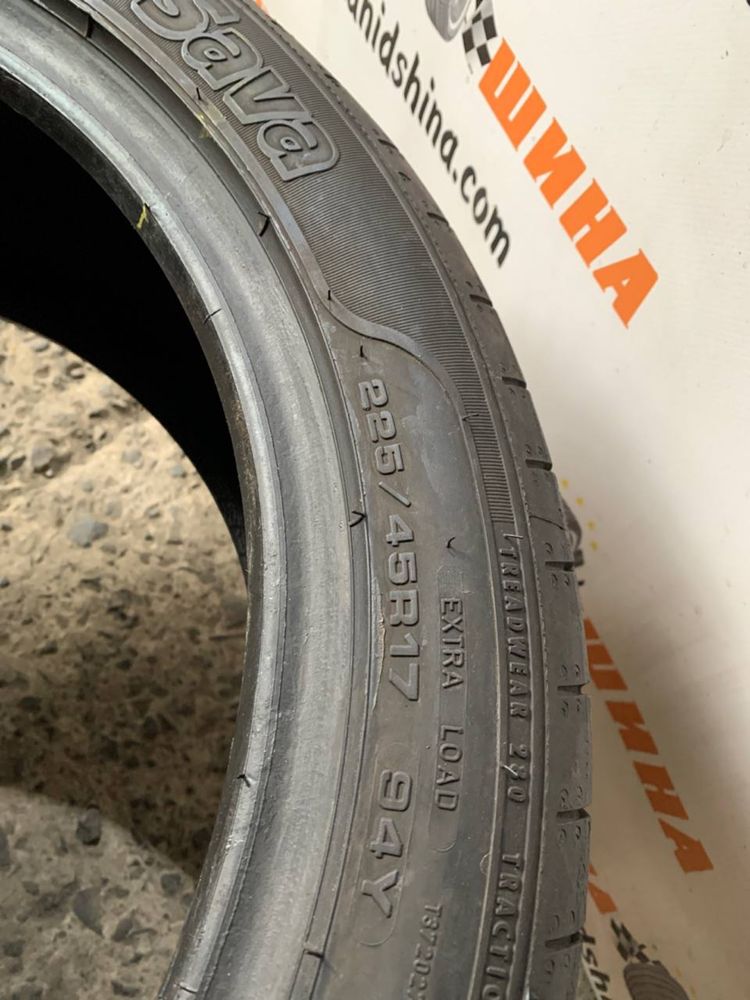 Літні вживані шини 225/45R17	Sava Intensa UHP 2