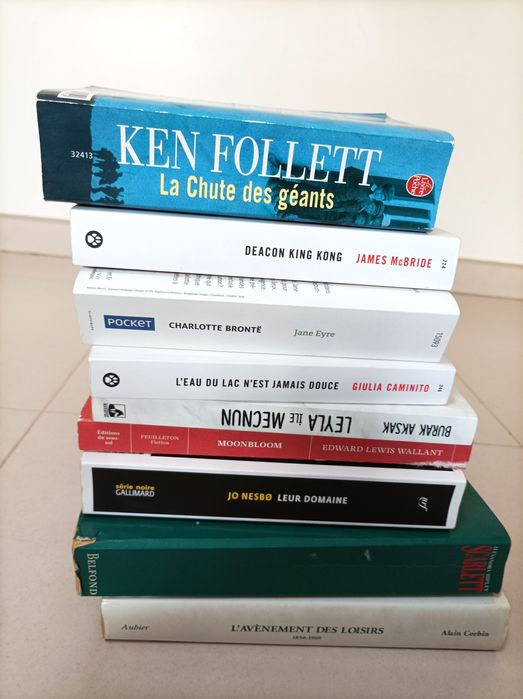 Lote de Livros em Francês - Ken Follett / Jo Nesbo