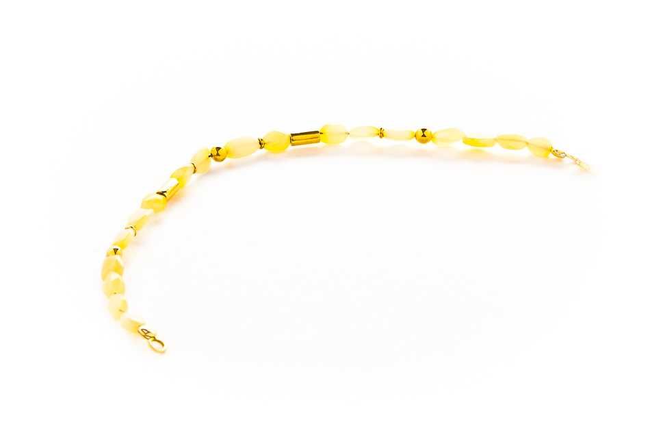 Złota Bransoletka z Opalami - Opale - 14K - 4,68g - KRAKÓW