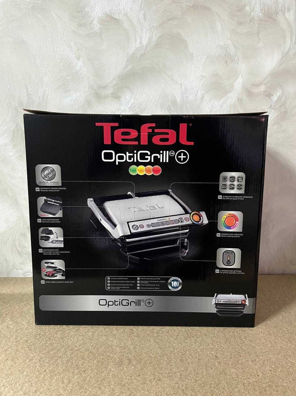 Електрогриль притискний Tefal OptiGrill+ GC712D34 Новий!