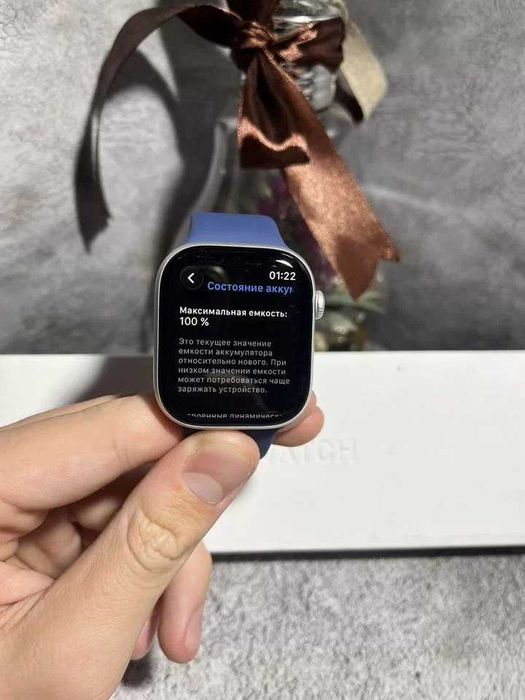 Cмарт-годинник Apple Watch 10 46 mm Silver LTE GPS 100% батарея