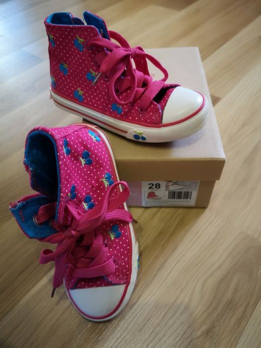 Trampki NELLI BLU NOWE 28 wisienki różowe dziewczynki