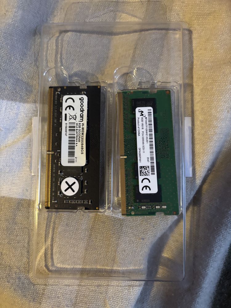 Pamięci RAM 2x8gb do laptopa DDR4 3200mhz